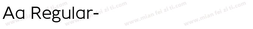 Aa鹅卵石 Regular字体转换